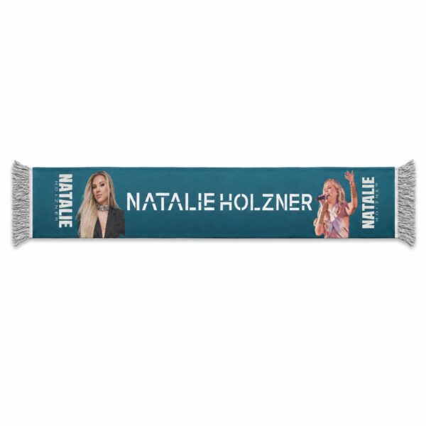 Natalie Holzner Signature Fanschal – Petrolblau / Türkis Natalie Holzner Signature Fanschal – Petrolblau / Türkis
