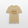 T-Shirt „Du bist Gold wert“ – Sandbeige & Weiß