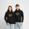 Hoodie „Du bist Gold wert“ – Schwarz